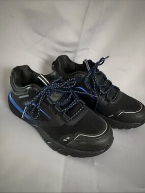 New Herman Survivor's Size 8 Black Blue Oil & Slip Resistant Leather Shoe
